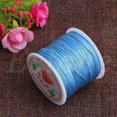 £3.84 • Buy 0.8mm Nylon Cord Thread Chinese Knot Macrame Rattail Bracelet Braided String 45M