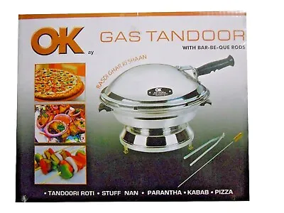 GAS Tandoor Oven Tandoor Hob Cooking Delicious Foods Tandoori Style & 2 BBQ RODS • £79.99