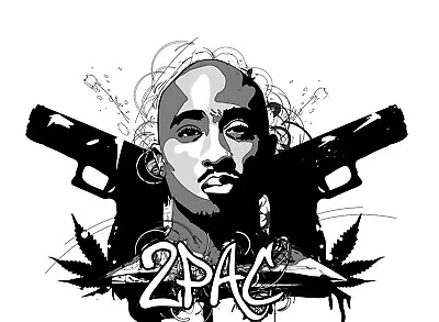 New Tupac Shakur 2Pac Music Wall Art Poster OR Canvas Size A4 To A1 • $51