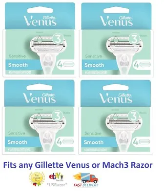 16 Gillette Venus Sensitive Razor Blades Cartridges Fits Swirl Embrace Shaver • $29.49