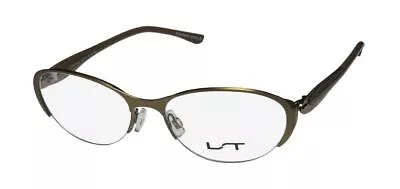 New Lightec By Morel 7037l Elegant Stainless Steel Ladies Eyeglass Frame/glasses • $17.95