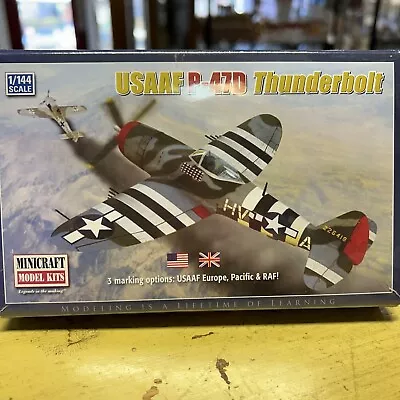 USAAF P47-D Thunderbolt Model Kit 1:144 Scale Plane Minicraft 14596 NIB • $13