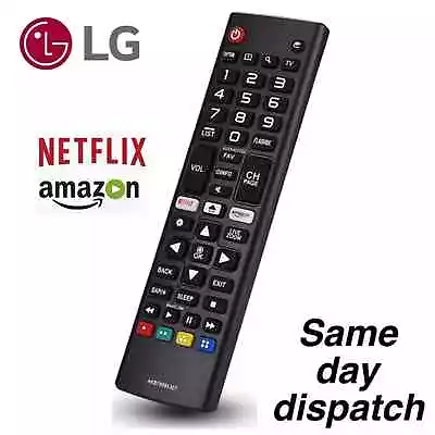 Akb75095308 Lg Tv Replacement Remote Control For Smart Tv Led 3d Netflix Button • £4.69