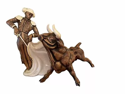 Vintage  Spanish Matador Bull Fighter & Bull Ceramic Figurines • $100