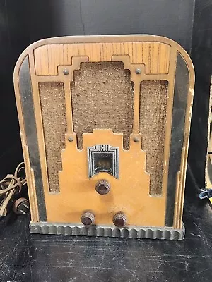 $81.14 • Buy Vintage 1935 Crosley 167 70 Tombstone Vacuum Tube Radio Powers Up Hums