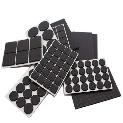 £2.65 • Buy Black Foam Rubber Furniture Pads Self Adhesive Sticky Feet Back Floor Protector