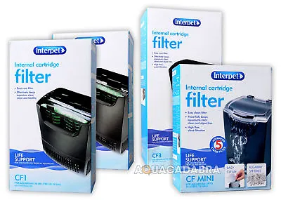 Interpet Internal Cartridge Filter Fish Tank Aquarium Tropical Hang On Media • £16.85