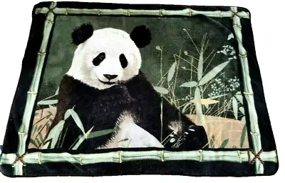 Shavel Throw Blanket Giant PANDA Bear Bamboo 72x60 • $28