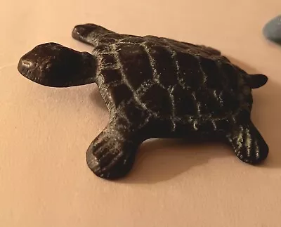 Turtle - Vintage - Natural Dark Green Door Stop Paper-Weight 2 3/8 X 2 1/4   • $9.19