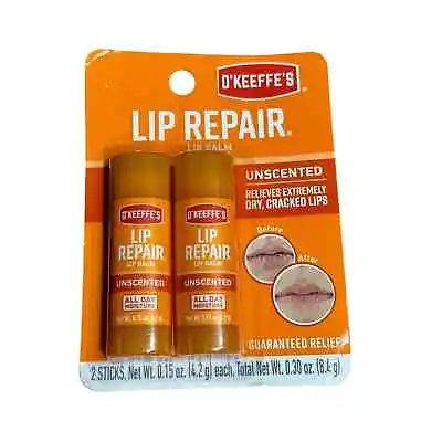 O'Keeffe's O’Keefes Lip Repair Unscented Lip Balm .15 Oz 2 Sticks • $9.99