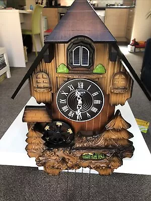 Kaiser Quartz Large Wooden Cuckoo Clock Battery Operated Fully Working • $119.97