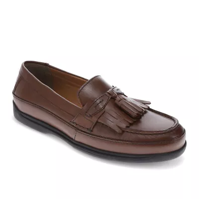 Dockers Mens Sinclair Leather Dress Casual Tassel Slip-on Comfort Loafer Shoe • $59.99