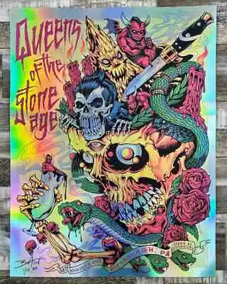 Queens Of The Stone Age Foil Poster Pittsburgh Pa 8/5/2023 Brian Allen Ltd Ed 15 • $199.95