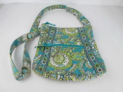 Vera Bradley Quilted Hipster Womens Crossbody Bag Teal Green Peacock Purse Bag • $27.95