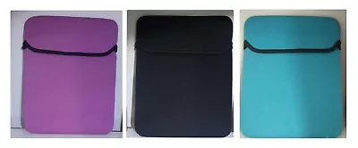 Tablet Ipad Cover 10  10.1  Neoprene Protective Sleeve Bag Case Black Pink Blue • £3.59