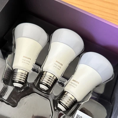 $61 • Buy Philips Hue White Colour Ambience E27 Smart Bulb Bluetooth New In Box