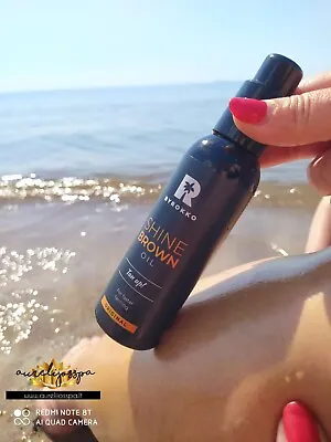 BYROKKO Shine Brown Tanning Oil | Maximum Tan For Sunbathing And Solarium 150 Ml • £19.74