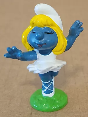 Vintage Smurfs ~ SMURFETTE BALLERINA ~ 2  PVC Figurine 1978 Schleich Peyo Figure • $3