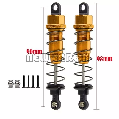 Gold Aluminum 90MM Oil Adjustable Shocks For RC 1:10 AXIAL SCX10 ELECTRIC 4WD • $5.92