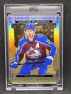 Nathan MacKinnon RARE GOLD REFRACTOR INVESTMENT CARD SSP UPPER DECK AVALANCHE • $29.99