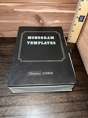 Vintage Sears Kenmore Sewing Machine Monogram Templates  26 With Case • $18