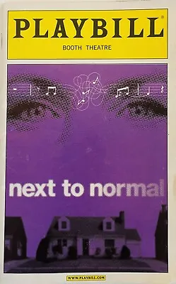 £29.49 • Buy Next To Normal - Broadway Preview Playbill - Mar 2009 - Aaron Tveit Alice Ripley