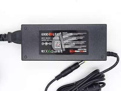 18V 2A AC DC Adapter Desktop Power Supply PSU PA 1600 07 2.1/2.5 2.1mm 2.5mm NEW • £15.99