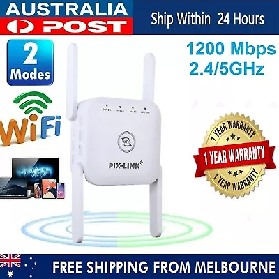 Home Wifi Extender 1200Mbps Wireless Range Repeater Booster Antenna AC Router • $58.99