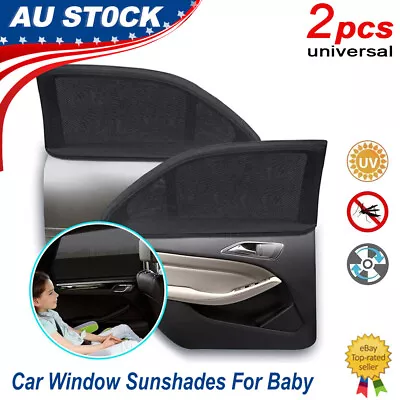 2pcs Window Sock Car Sun Shades For Baby Privacy Shades UV Protection Breathable • $16.39