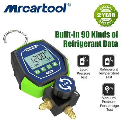 Refrigeration Digital Manifold Gauge Set HVAC A/C Vacuum Pressure Leakage Tester • $65