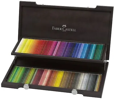 NEW Faber-Castell 120 Polychromos Colour Colouring Pencils Wooden Set Box Wood • $264