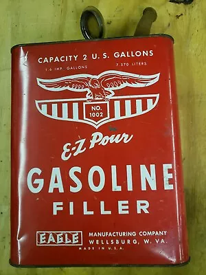 Eagle E-Z Pour Gas Can 1 Gallon Gasoline Metal Advertising  • $8.99
