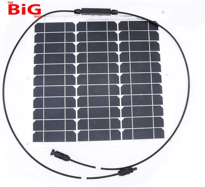 40W  12V  Solar  Panel  Charger  Cell  Ultra  Thin  Flexible  With  Solar  Conne • £58.99