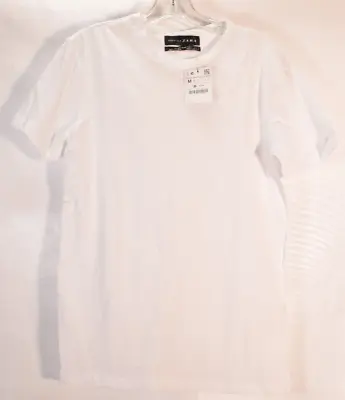 Zara Womens Super Slim Fit SS T-Shirt White M NWT • $15