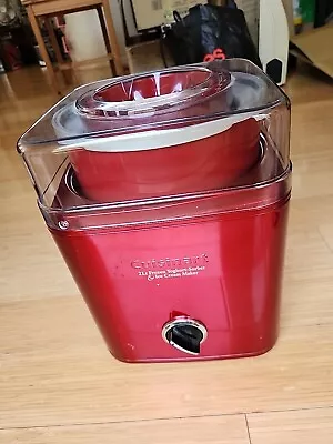 Cuisinart ICE-30BCA Ice Cream Maker - RED Tested Working • $59.50