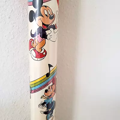 Vtg Disney Mickey Minnie 25 Sq Ft Cleo Gift Wrap Wrapping Paper Music Notes • $19.99