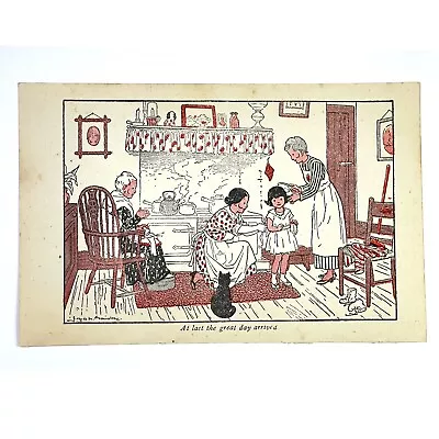 Milly Molly Mandy Book Plate Illustration Print 7x4.5” Vintage Childrens Stories • $7.97
