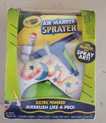 Crayola Air Marker Sprayer Set Airbrush Kit Electric Powered Spray Art NEW • $15