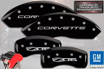 1997-2004 Chevy  Corvette Z06  Base C5 Front + Rear MGP Brake Disc Caliper Cover • $289