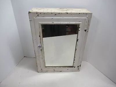 Vintage Metal Bathroom Medicine Cabinet ~ Industrial Wall Storage W Mirror Door • $149