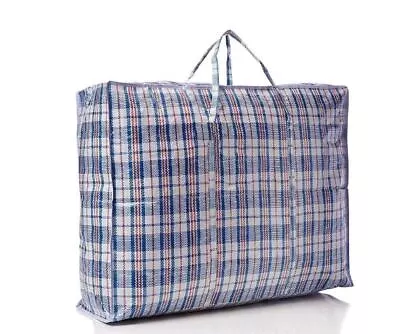 PP Woven Bag Laundry Bags Multi Purpose General Use Zipped Reusable Jumbo Size • £12.34