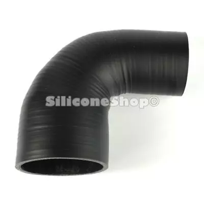 £11.80 • Buy Silicone Hose 90 Degree Reducer Classic / Matt Black (PICK SIZE) Silicone Shop