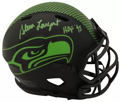 Steve Largent Signed Seattle Seahawks Eclipse Mini Helmet HOF 95 JSA 36166 • $119.99