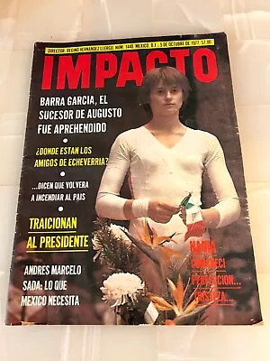 NADIA COMANECI IN MEXICO Cover 1977 MEXICAN MAGAZINE Gymnastics • $29.99