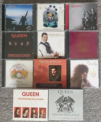 Queen / Freddie Mercury / Brian May - 11 X CD Album Collection Bundle • £39.95