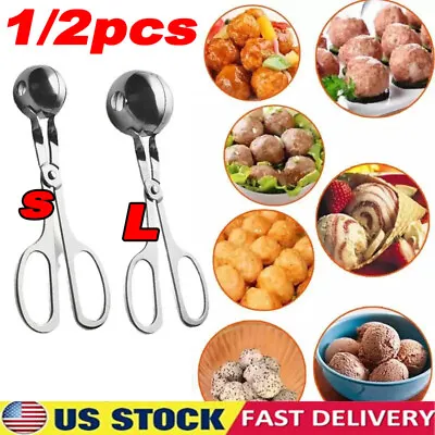 Meatball Maker Spoon Non Stick Thick Stainless Steel Meat Baller Kitchen Utensil • $6.32
