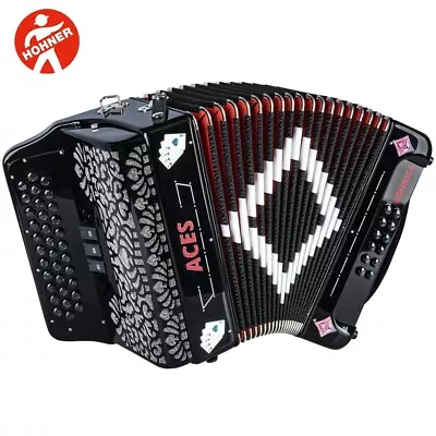 Hohner Hohnica ACES II 34 Button 3 Switches Key Of FBE Diatonic Accordion • $1999