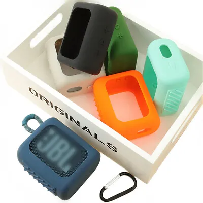 New Silicone Carrying Travel Case Cover For JBL GO 3 Portable Bluetooth Speaker • $12.38