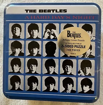 The Beatles A HARD DAY'S NIGHT 300 Piece Jigsaw Puzzle 2-Sided In Tin Can Sealed • $9.99