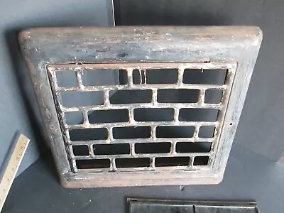 Antique Vintage Wall Grate Heat Vent Register Cover & Flap 15 1/2  X 13 3/4  D15 • $39